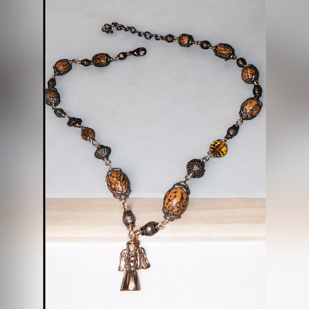 Tibetan Bodhi Seed Prayer Necklac
